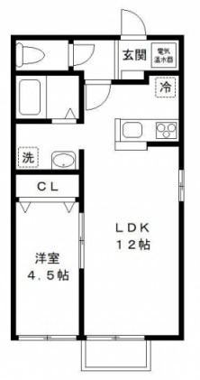 ボナール・アレー 201号室 間取り