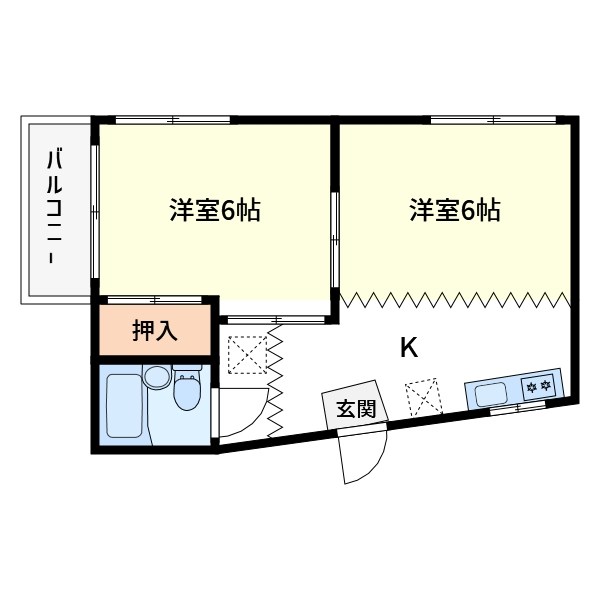 宮内サンハイツ西新井Ｂ棟 間取り