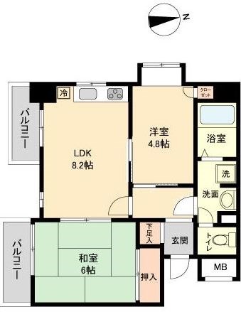 マンション白陽   間取り