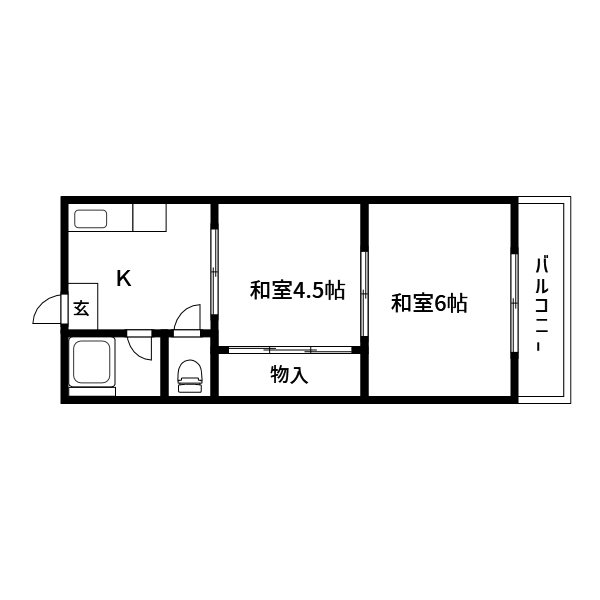 コーポ東 間取り