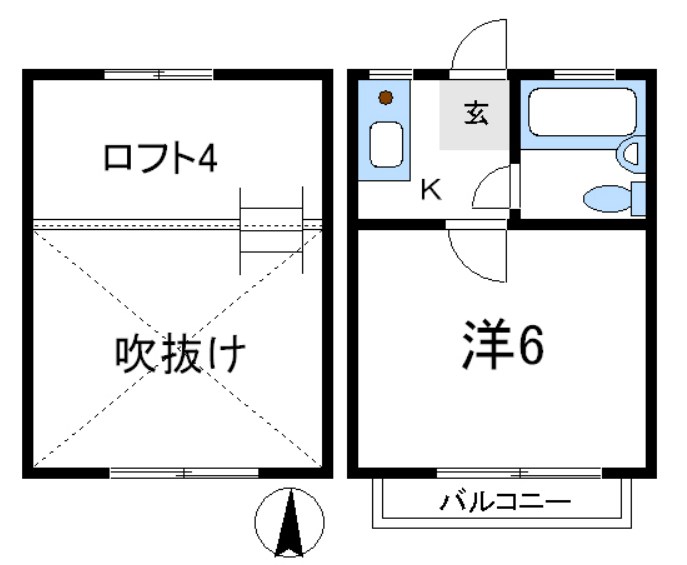 エクセル1 114号室 間取り