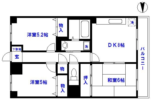 エステート西新井 間取り