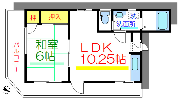 サンハイツ杉山 間取り