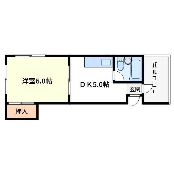 岩田ハイツ    間取り