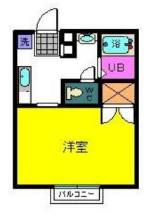 パーシモンコート　B棟 102号室 間取り