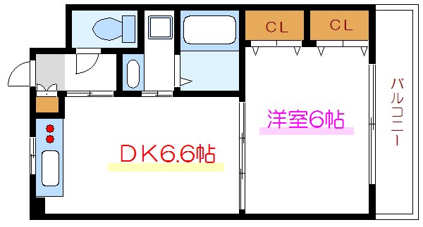 サンライズ 203号室 間取り