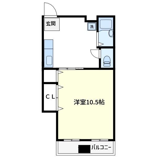 矢口ハイツ 302号室 間取り