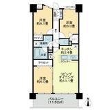 ライオンズステージ五反野壱番館 間取り