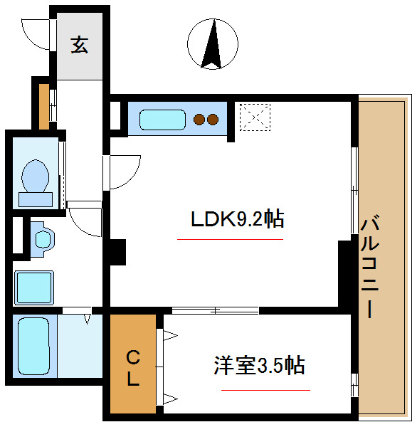 コントレール   間取り