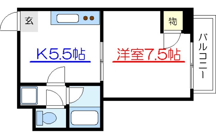 北斗スターマンション亀戸【702】 間取り