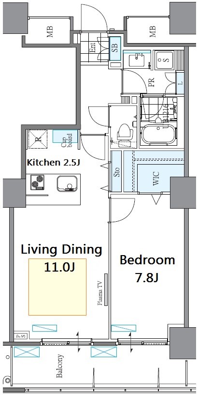ロイヤルパークスタワー南千住 502号室 間取り