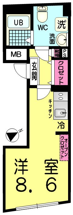 Cross　Gray町屋 間取り