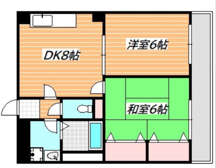 リバーリッチ第２川富ビル 間取り