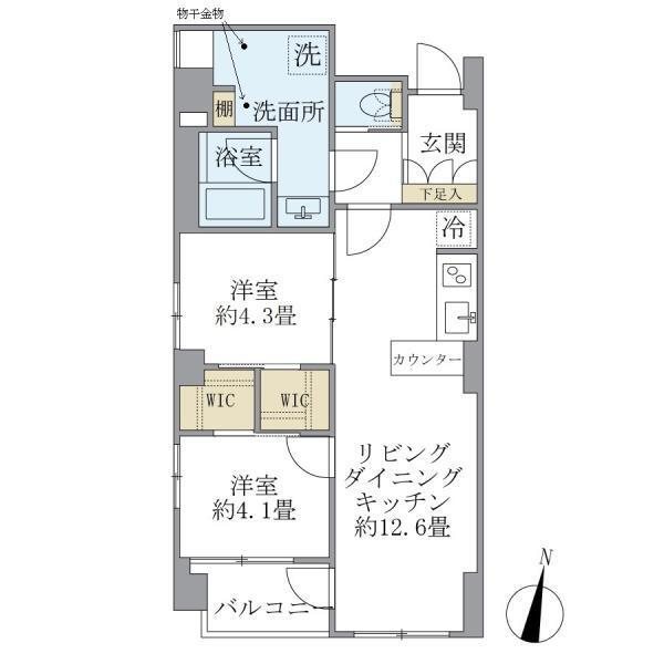 中銀上野パークマンシオン 間取り