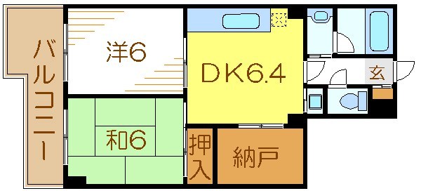 サクシードシゲゼン 202号室 間取り