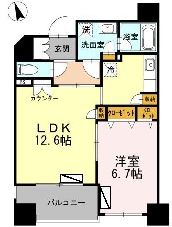 カスタリア荒川 間取り