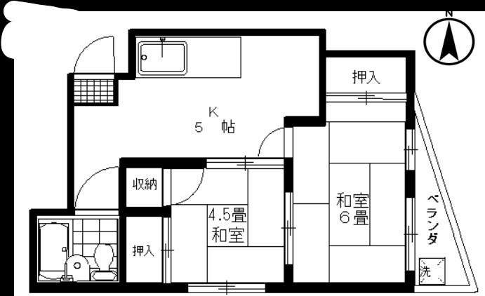 秀合ビルⅡ 301号室 間取り