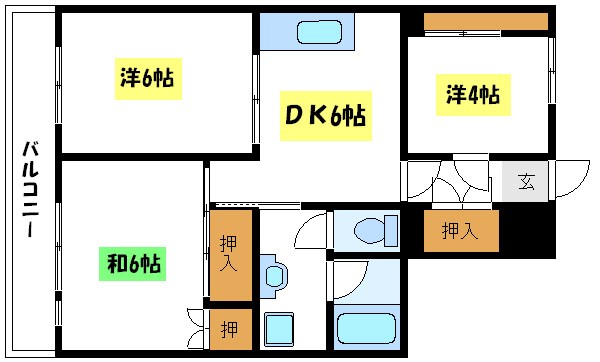 オンセイマンション 503号室 間取り