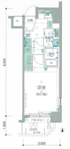 リヴシティ清澄白河 間取り