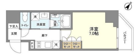 ドゥーエ日暮里Ⅱ 間取り