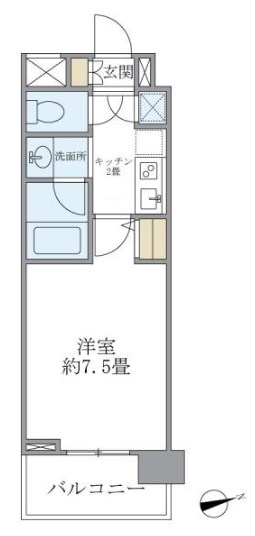 バンクサイドコート常盤 間取り