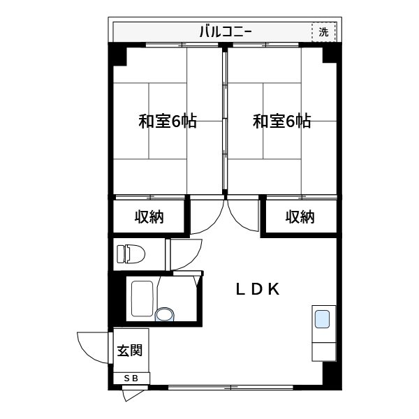 サンコーポ石山 間取り