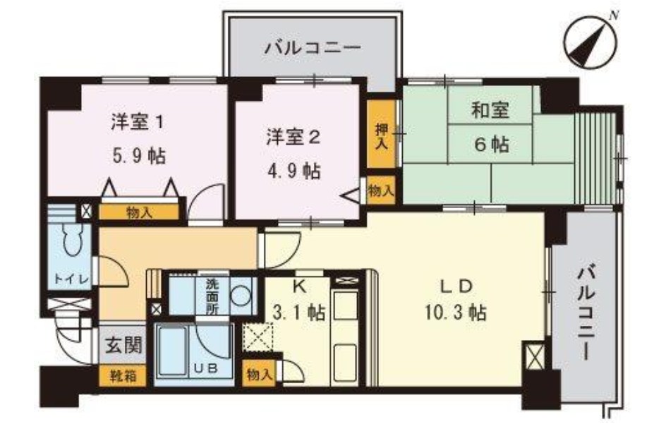 ユーキャッスル  間取り