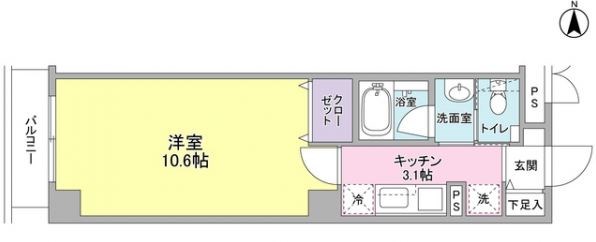 エスポワール西大島  間取り