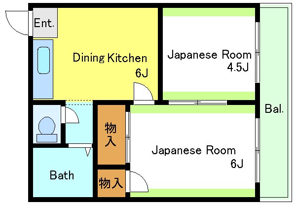 第二泉水コーポ 間取り