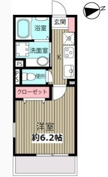 オデッサ浦安 206号室 間取り