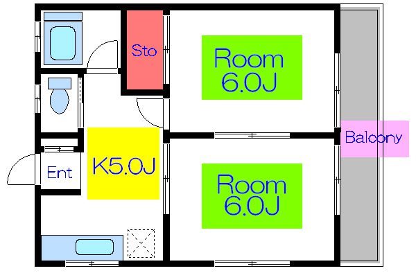 本町ハイツ    間取り