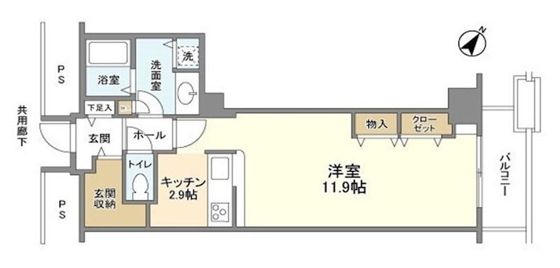 トルナーレ日本橋浜町  間取り