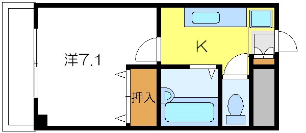 コーポマキ  402号室 間取り