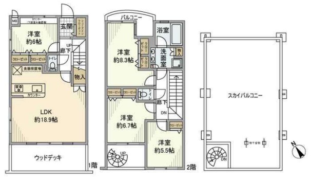葛西臨海公園グリーンホームズ 101号室 間取り