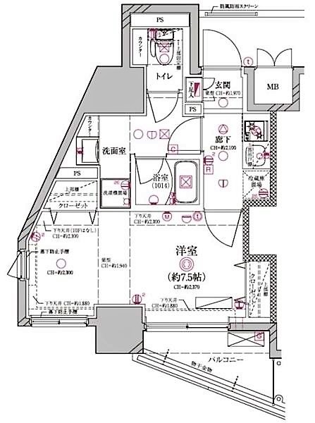 ディアレイシャス北千住  間取り