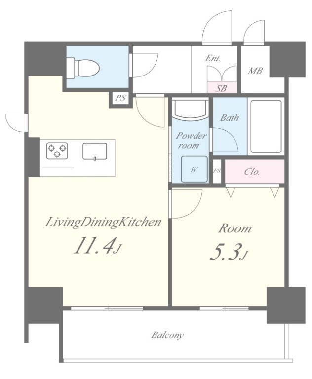 イーストワールド人形町  間取り