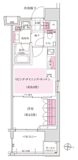 ディームス木場  間取り