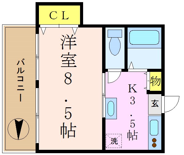 栗田マンション  間取り