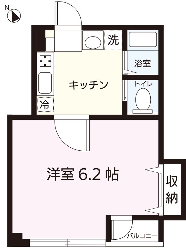 清富ハイツ  305号室 間取り
