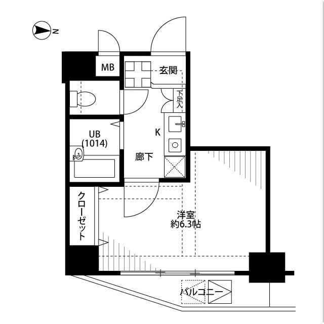 プレール・ドゥーク住吉  間取り