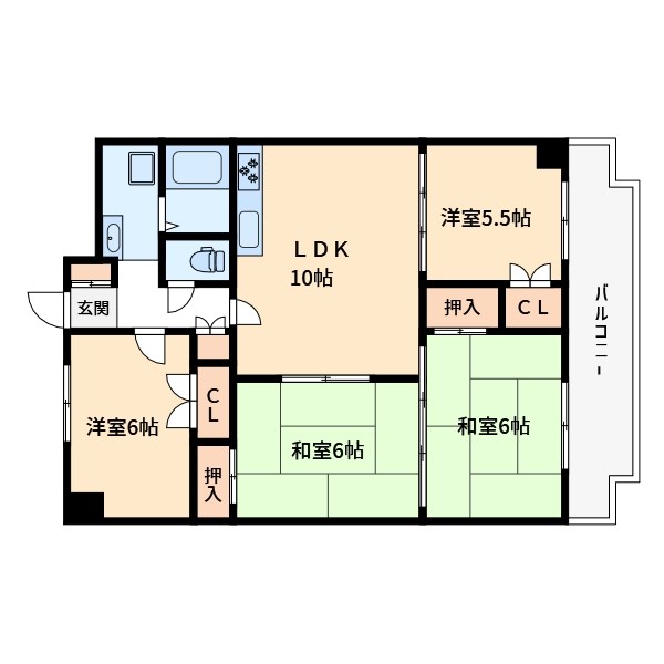 マンション沼南エリカ　9号棟 間取り