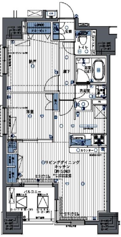 アーバンフィールド千住大橋 間取り