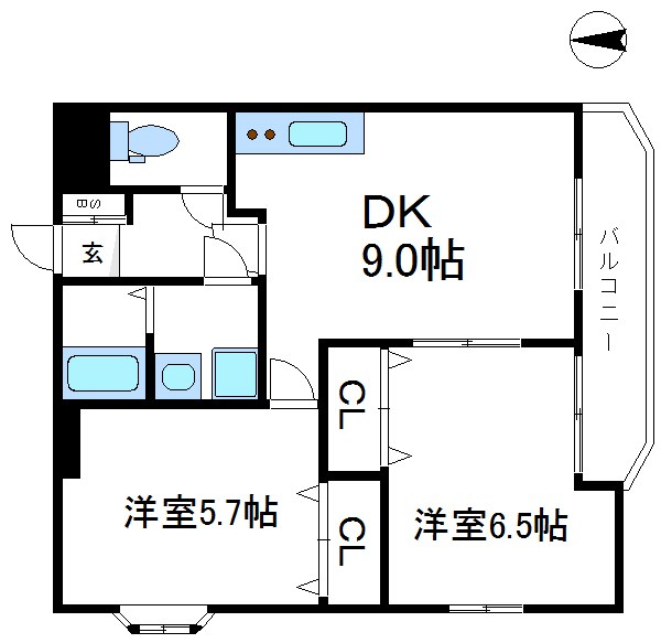 クレールコート足立 間取り