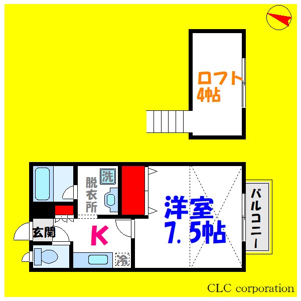 ＹＫハウス 103号室 間取り