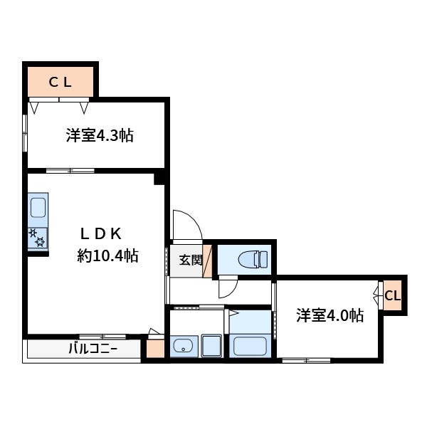 仮称　太平3丁目メゾン 間取り