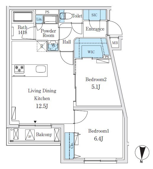 ＳＯＬＡＳＩＡｒｅｓｉｄｅｎｃｅ亀戸 間取り