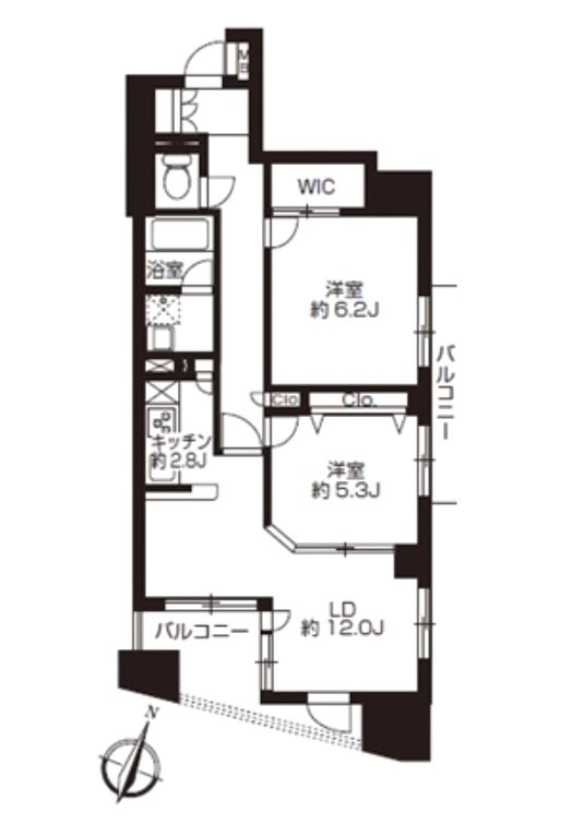 プライムアーバン日本橋大伝馬町   間取り