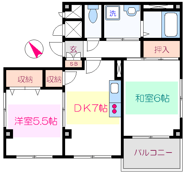 アネックスＴ  402号室 間取り
