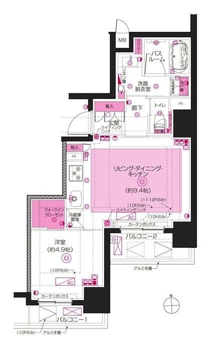 ZOOM東神田   間取り