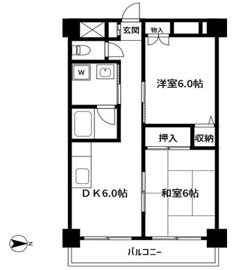 岡部ドエル参番館 間取り